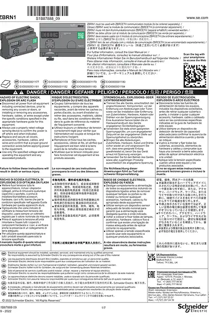 schneider施耐德ZBRN1 Standard Harmony Hub_ 说明书